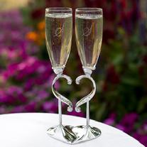 20771 Linked Love Toasting Flutes