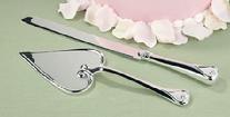 39120 Reflective Hearts Cake Knife Set
