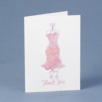 Lovely Dress Thank You Cards