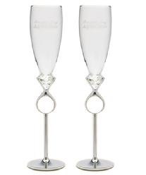7008 Diamond Ring Toasting Flutes
