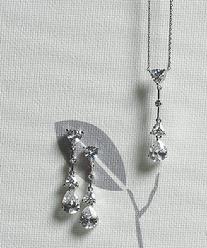 Cubic Zirconia Pear Drop Jewellery