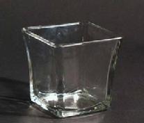 4 Inch Flared Square Votive Holder