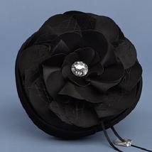 Floral Fantasy Ring Pillow in Black