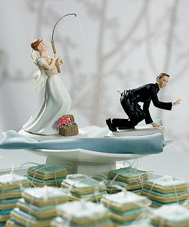 Gone Fishing Cake Topper Caucasian