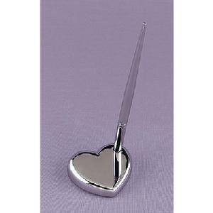 28030 Silver Heart Pen Set