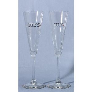 32432 Mr & Mrs Toasting Flutes $34.99