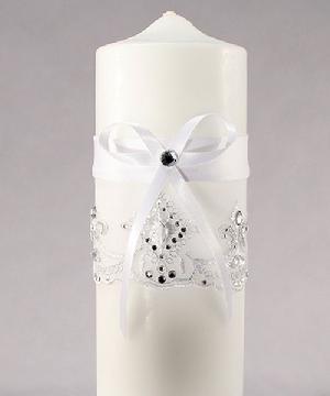 5047 Royal Lace Unity Candle