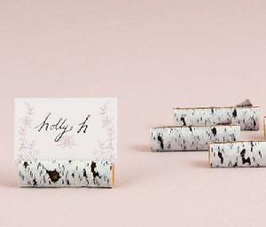 9387 Faux Birch Place Card Holders