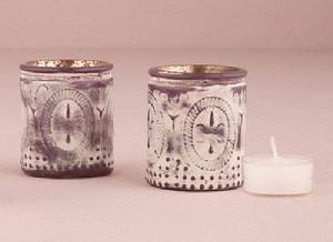 9579 Vintage Glass Votive Holders