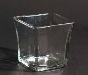 4 Inch Flared Square Votive Holder